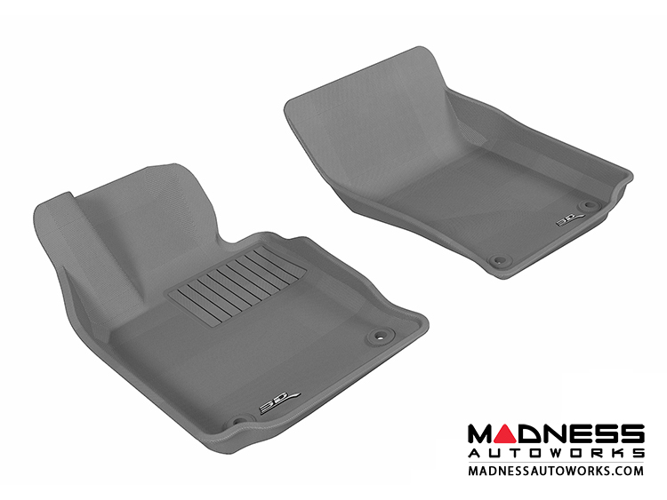 Porsche Panamera Floor Mats (Set of 2) - Front - Gray by 3D MAXpider